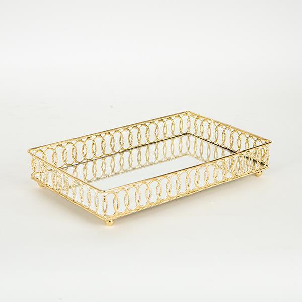 ΔΙΣΚΟΣ ΜΕΤΑΛΛΙΚΟΣ ΜΕ ΚΑΘΡΕΦΤΗ ΧΡΥΣΟΣ 24x12.5x4.5cm