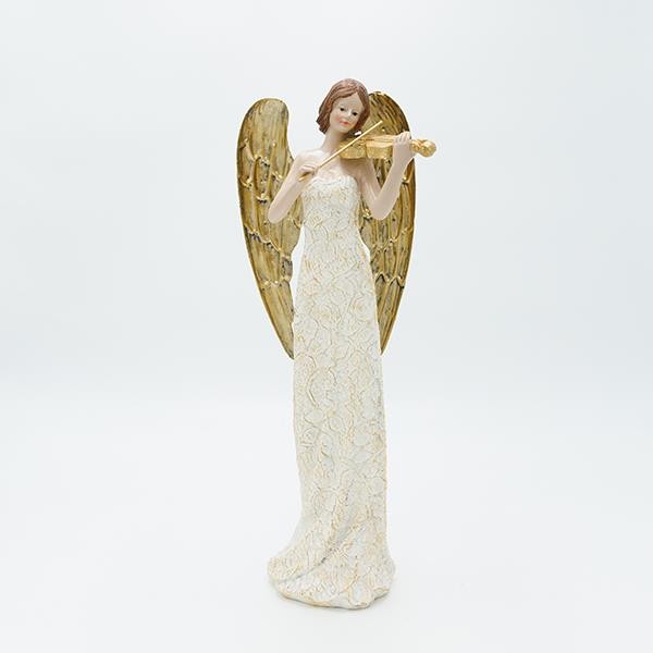 ΑΓΓΕΛΟΣ ΠΟΛΥΡΕΖΙΝ, ΜΕ ΧΡΥΣΑ ΦΤΕΡΑ ΚΑΙ ΒΙΟΛΙ, 12x34.5cm