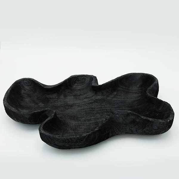 ΔΙΑΚΟΣΜΗΤΙΚΗ ΠΙΑΤΕΛΑ ΞΥΛΙΝΗ ΜΑΥΡΗ 40x24x6.5cm