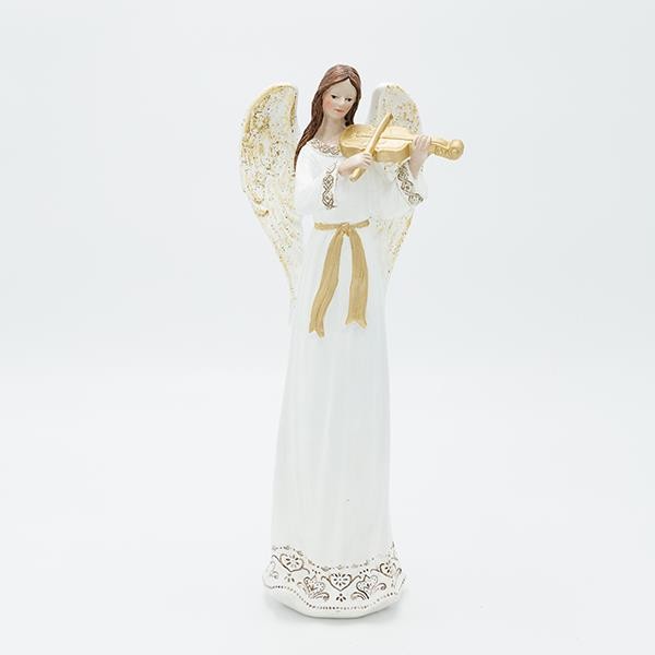 ΑΓΓΕΛΟΣ ΠΟΛΥΡΕΖΙΝ, ΜΕ ΒΙΟΛΙ, ΛΕΥΚΟΣ, 10.5x28.5cm