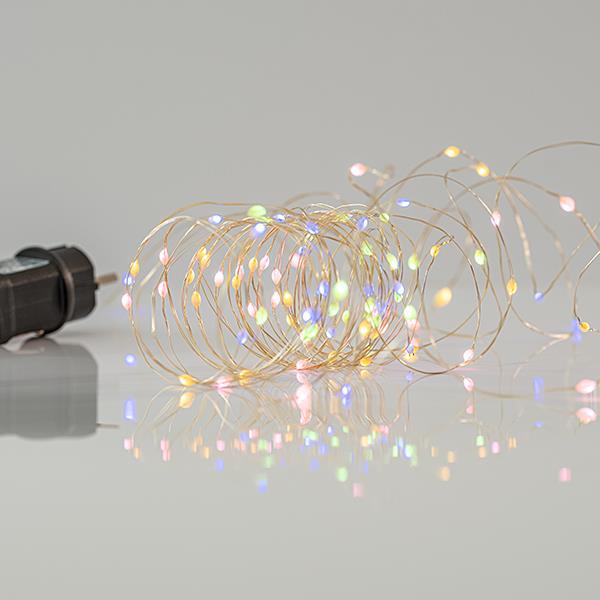 ΣΕΙΡΑ, 100 ELECTRODELESS ΜΙΝΙ LED, ΜΕΤΑΣΧΗΜΑΤΙΣΤΗ, 11 ΠΡΟΓΡΑΜΜΑΤΑ, ΑΣΗΜΙ ΧΑΛΚΙΝΟ ΚΑΛΩΔΙΟ, ΘΕΡΜΟ ΛΕΥΚΟ & ΧΡΩΜΑΤΙΣΤΟ OPAL LED ANA 10cm, ΠΡΟΕΚΤΑΣΗ ΠΑΡΟΧΗΣ 5m, ΙΡ44