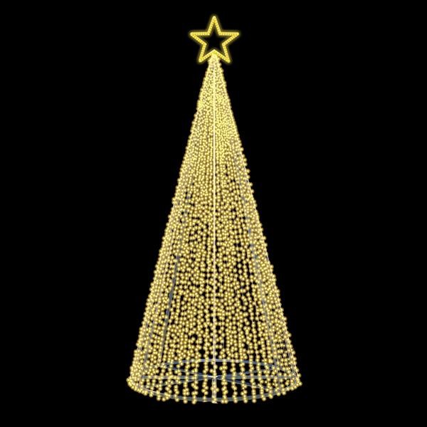 ΕΠΑΓΓΕΛΜΑΤΙΚΟ ΣΧΕΔΙΟ, ΧΡΙΣΤΟΥΓΕΝΝΙΑΤΙΚΟ ΔΕΝΤΡΟ 3D, 230V, ΘΕΡΜΗ ΛΕΥΚΗ ΦΩΤΟΣΩΛΗΝΑ, ΘΕΡΜΟ ΛΕΥΚΟ LED, 1200x450cm, IP65