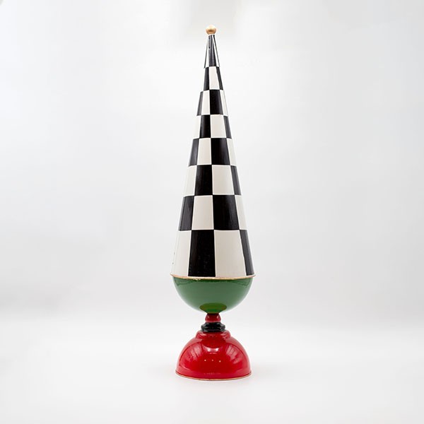 ΜΕΤΑΛΛΙΚΟ ΔΕΝΤΡΟ, ΜΑΥΡΟ ΚΑΡΟ ΜΕ ΚΟΚΚΙΝΟ, 55cm