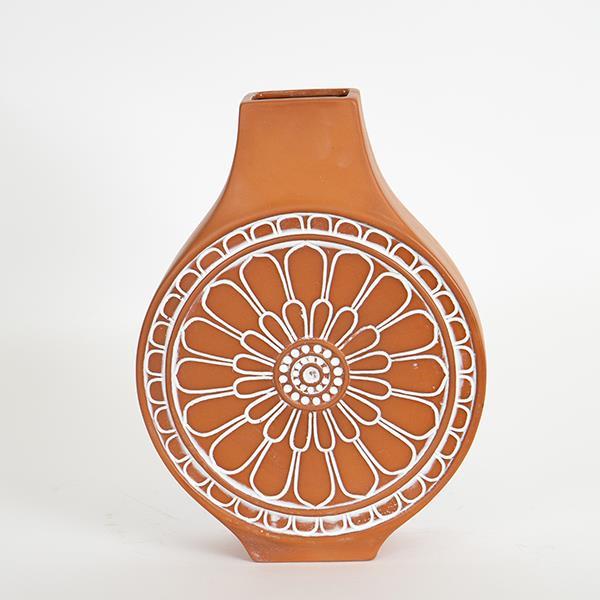 ΒΑΖΟ ΚΕΡΑΜΙΚΟ ΤΕΡΑΚΟΤΑ - ΛΕΥΚΟ 21.3x8.1x28.7cm