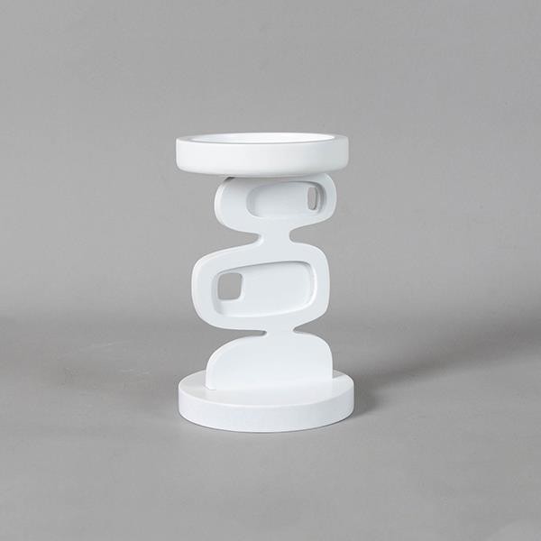ΚΗΡΟΠΗΓΙΟ ΜΕΤΑΛΛΟ-ΞΥΛΟ ΛΕΥΚΟ 12x12x18.5cm