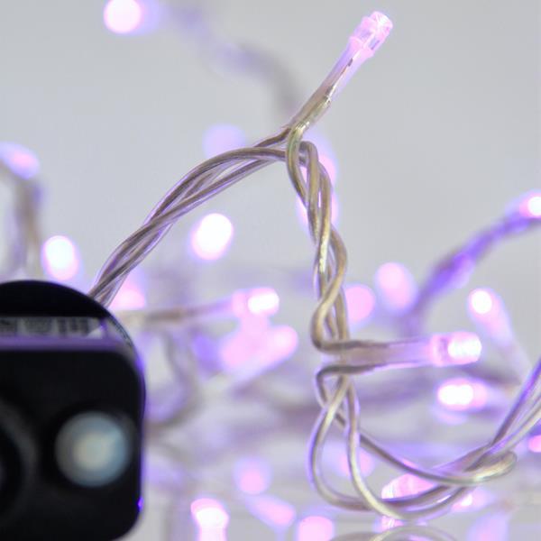 ΣΕΙΡΑ, 240 LED 3mm, 31V ΜΕΤΑΣΧΗΜΑΤΙΣΤΗ, 8 ΠΡΟΓΡΑΜΜΑΤΑ & ΜΝΗΜΗ, ΔΙΑΦΑΝΟ PVC ΚΑΛΩΔΙΟ, ΜΩΒ LED ΑΝΑ 5cm, ΠΡΟΕΚΤΑΣΗ ΠΑΡΟΧΗΣ 3m, ΙΡ44