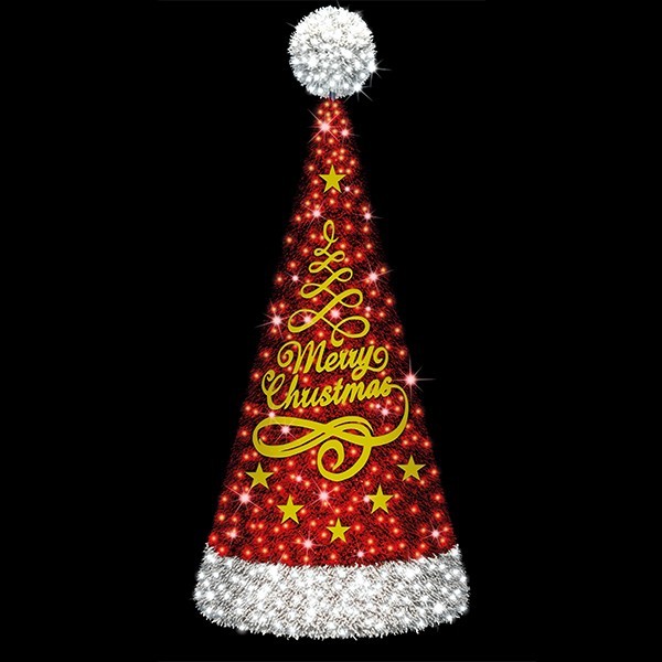 ΕΠΑΓΓΕΛΜΑΤΙΚΟ ΣΧΕΔΙΟ, ΧΡΙΣΤΟΥΓΕΝΝΙΑΤΙΚΟ ΔΕΝΤΡΟ 3D, ΚΟΚΚΙΝΗ, ΛΕΥΚΟ LED, 350x120cm, IP65