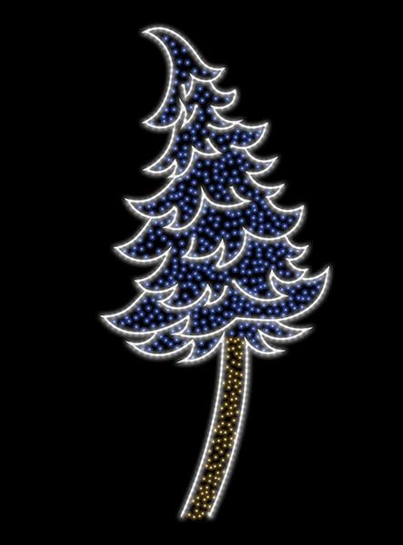 ΕΠΑΓΓΕΛΜΑΤΙΚΟ ΣΧΕΔΙΟ, ΕΠΙΔΑΠΕΔΙΟ, ΔΕΝΤΡΟ, 230V, ΛΕΥΚΗ LED ΦΩΤΟΣΩΛΗΝΑ, ΘΕΡΜΟ ΛΕΥΚΟ & ΜΠΛΕ LED, 300x140cm, IP65