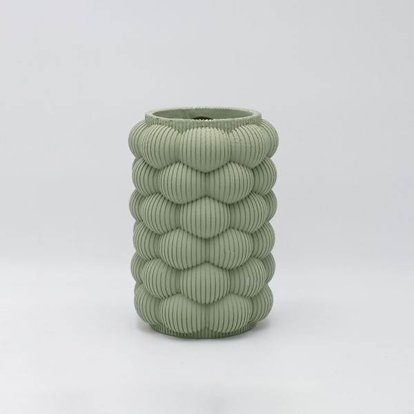ΒΑΖΟ ΤΣΙΜΕΝΤΕΝΙΟ ΠΡΑΣΙΝΟ 16.5x16.5x24cm