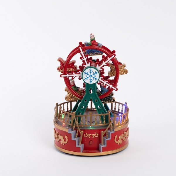 ΡΟΔΑ, ΠΡΑΣΙΝΗ ΚΟΚΚΙΝΗ, ΜΕ ΦΩΣ, ΜΟΥΣΙΚΗ ΚΑΙ ΚΙΝΗΣΗ, ΜΠΑΤΑΡΙΑΣ, 13x13x18.5cm