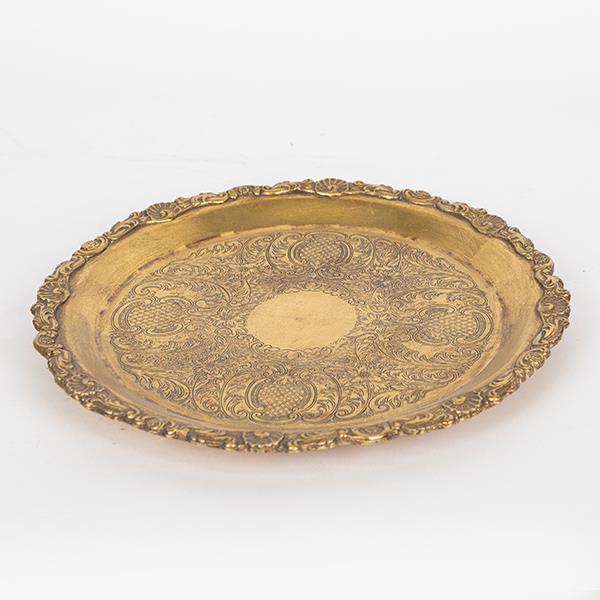 ΔΙΣΚΟΣ ΠΟΛΥΡΕΖΙΝ ΧΡΥΣΟΣ 25x25x1.5cm