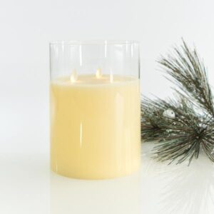 ΚΕΡΙ ΜΠΑΤΑΡΙΑΣ ΜΕ ΚΙΝΗΣΗ ΣΤΗ ΦΛΟΓΑ, ΜΕ 3 ΦΛΟΓΕΣ ΚΑΙ ΓΥΑΛΙ, 15x20cm