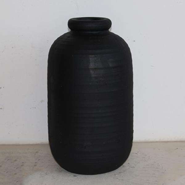 ΒΑΖΟ ΚΕΡΑΜΙΚΟ ΜΑΥΡΟ 25x25x42.5cm