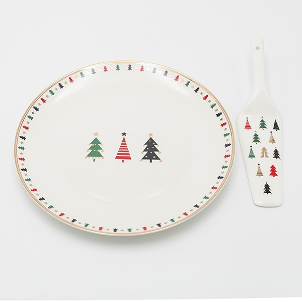 ΠΙΑΤΕΛΑ ΜΕ ΣΠΑΤΟΥΛΑ ΜΕ ΧΡΩΜΑΤΙΣΤΑ ΔΕΝΤΡΑΚΙΑ, 26.70cm