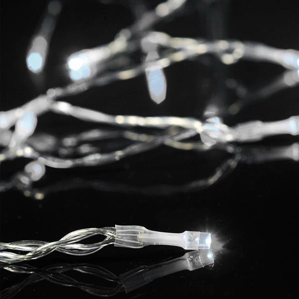 ΣΕΙΡΑ, 50 LED 5mm, MΠΑΤΑΡΙΑΣ 3xAA, ΧΡΟΝΟΔΙΑΚΟΠΤΗΣ, ΔΙΑΦΑΝΟ PVC ΚΑΛΩΔΙΟ, ΛΕΥΚΟ LED ANA 10cm, ΠΡΟΕΚΤΑΣΗ ΠΑΡΟΧΗΣ 30cm, IP20 (DISPLAY BOX 24τμχ)