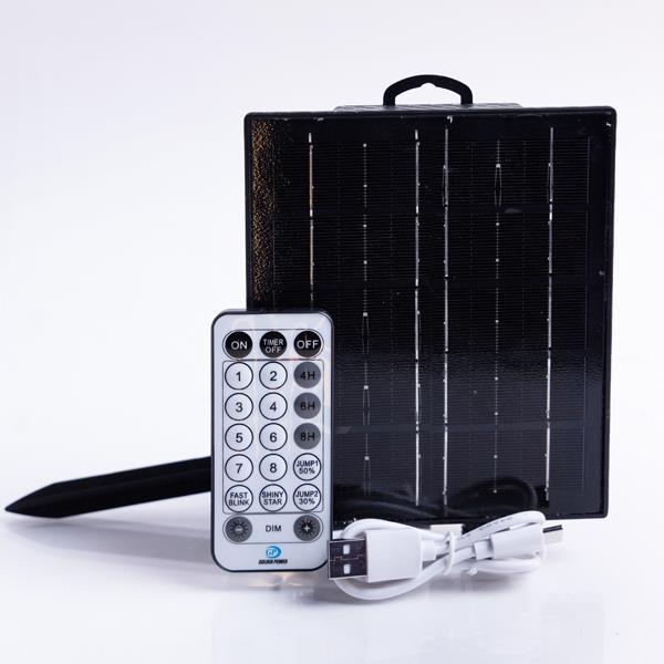 ΗΛΙΑΚΟΣ ΣΥΛΛΕΚΤΗΣ 31V, ΑΙΣΘΗΤΗΡΑ ΦΩΤΟΣ, 3.7V 1800mAh*2, 12 ΠΡΟΓΡΑΜΜΑΤΑ, ΤΗΛΕΧΕΙΡΙΣΤΗΡΙΟ (ΧΡΟΝΟΔΙΑΚΟΠΤΗ & DIMMER), IP44