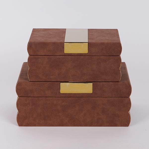 S/2 ΚΟΥΤΙΑ ΚΑΦΕ 25x15x10cm / 20x12x8cm