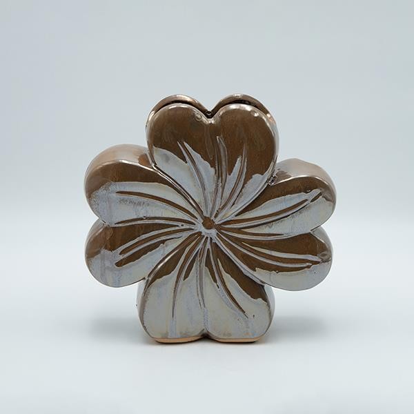 ΒΑΖΟ ΛΟΥΛΟΥΔΙ ΚΕΡΑΜΙΚΟ ΜΠΡΟΝΖΕ 24x6.5x23.5cm