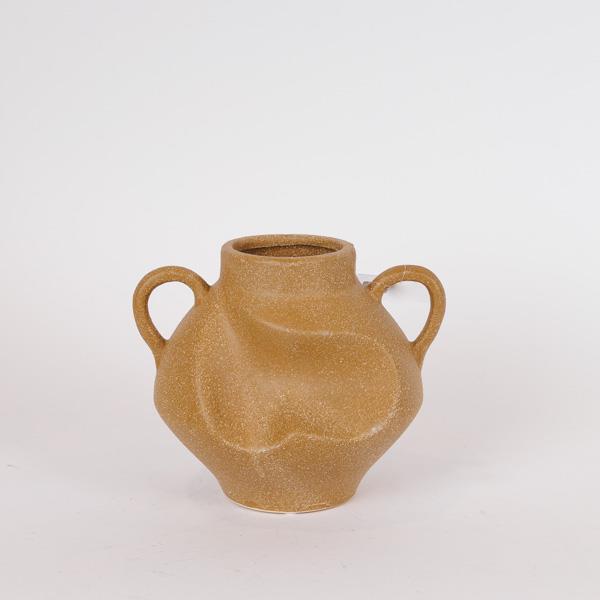ΒΑΖΟ ΜΕ ΧΕΡΟΥΛΙΑ ΚΕΡΑΜΙΚΟ ΚΑΦΕ 21x18x17cm