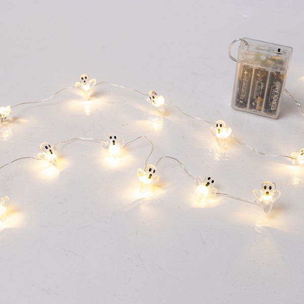 ΣΕΙΡΑ, 20 MINI LED, ΦΑΝΤΑΣΜΑΤΑΚΙΑ, ΜΠΑΤΑΡΙΑΣ 3xAA, ΧΡΟΝΟΔΙΑΚΟΠΤΗ, ΑΣΗΜΙ ΧΑΛΚΙΝΟ ΚΑΛΩΔΙΟ, ΘΕΡΜΟ ΛΕΥΚΟ LED ΑΝΑ 10cm, ΠΡΟΕΚΤΑΣΗ ΠΑΡΟΧΗΣ 30cm, IP20