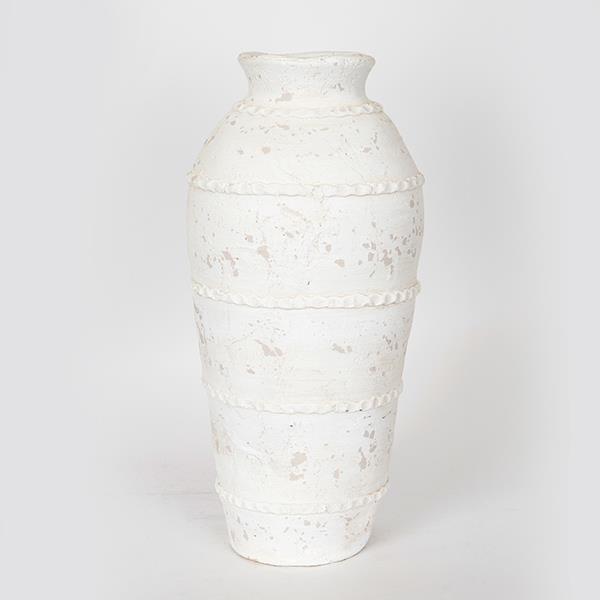 ΒΑΖΟ ΚΕΡΑΜΙΚΟ ΛΕΥΚΟ 20.5x20.5x43cm