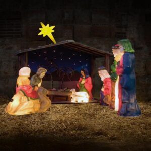 ΦΑΤΝΗ ΜΕ ΦΩΤΙΖΟΜΕΝΟ ΑΣΤΕΡΙ & ΦΩΤΙΖΟΜΕΝΑ ΓΛΥΠΤΑ , ΣΕΤ 9 ΤΕΜΑΧΙΩΝ 350x160cm