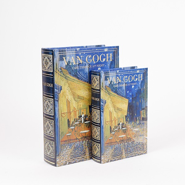 S/2 ΔΙΑΚΟΣΜΗΤΙΚΑ ΚΟΥΤΙΑ VAN GOGH ΞΥΛΙΝΟ ΜΠΛΕ 30x21x7cm