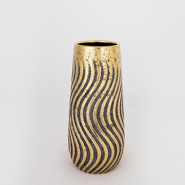 ΒΑΖΟ ΚΕΡΑΜΙΚΟ ΚΑΦΕ - ΧΡΥΣΟ 13x13x27.5cm