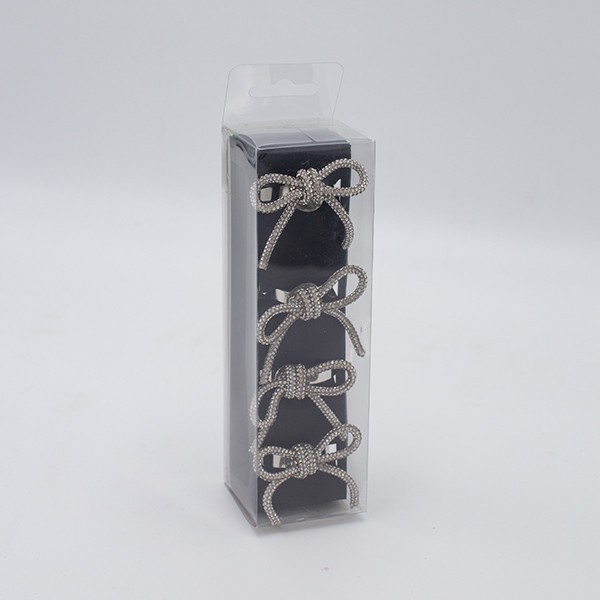 ΔΑΧΤΥΛΙΔΙΑ ΠΕΤΣΕΤΑΣ, ΜΕΤΑΛΛΙΚΑ, ΦΙΟΓΚΟΣ ΣΑΜΠΑΝΙ ΜΕ ΣΤΡΑΣ, ΣΕΤ 4ΤΜΧ, 5x4x4.5cm