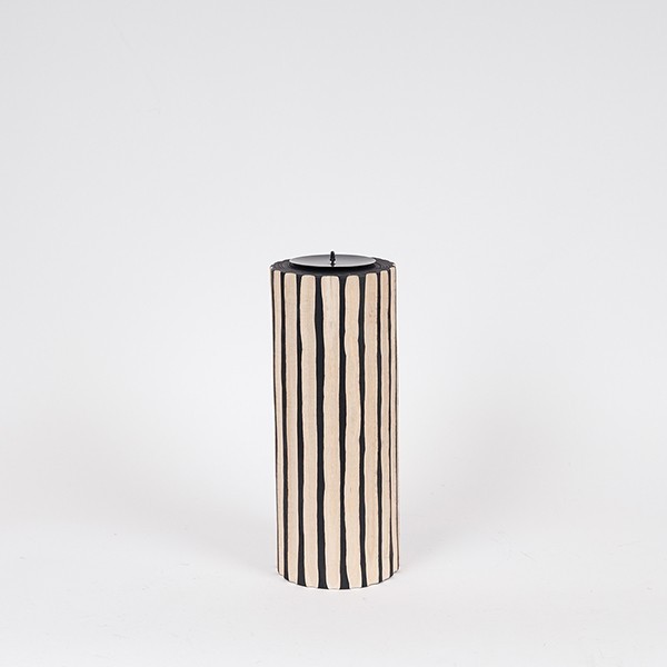 ΚΗΡΟΠΗΓΙΟ ΞΥΛΟ ΦΥΣΙΚΟ-ΜΑΥΡΟ 12x12x34cm
