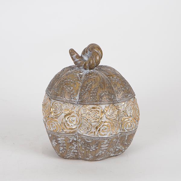ΔΙΑΚΟΣΜΗΤΙΚΗ ΚΟΛΟΚΥΘΑ ΧΡΥΣΟ- KAΦΕ 15.5x15x17cm