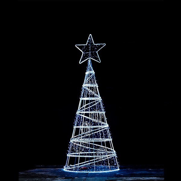 ΕΠΑΓΓΕΛΜΑΤΙΚΟ ΣΧΕΔΙΟ, ΔΕΝΤΡΟ 3D, ΜΕ ΜΠΑΛΕΣ ΣΤΟ ΕΣΩΤΕΡΙΚΟ ΤΟΥ, ΛΕΥΚΗ LED ΦΩΤΟΣΩΛΗΝΑ, ΛΕΥΚΟ ΚΑΙ ΘΕΡΜΟ ΛΕΥΚΟ LED, 500x170x170cm, IP65