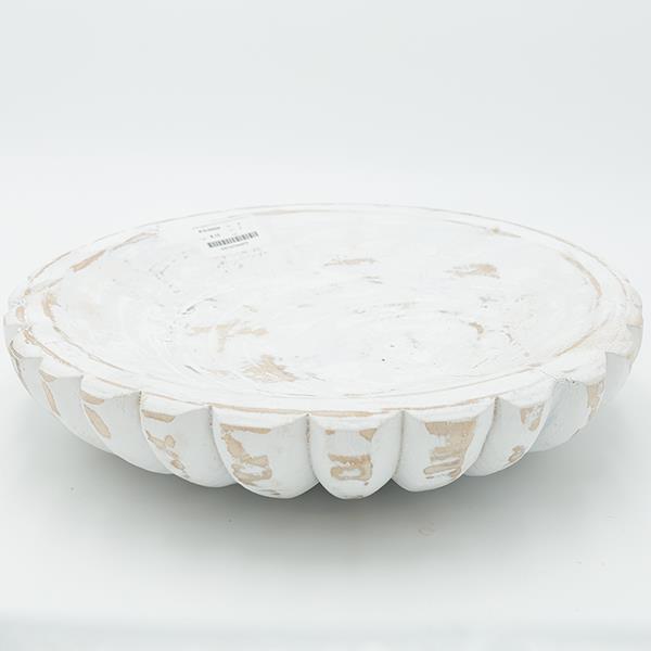 ΔΙΑΚΟΣΜΗΤΙΚΗ ΠΙΑΤΕΛΑ ΞΥΛΙΝΗ ΛΕΥΚΟ-ΚΑΦΕ 28x6cm