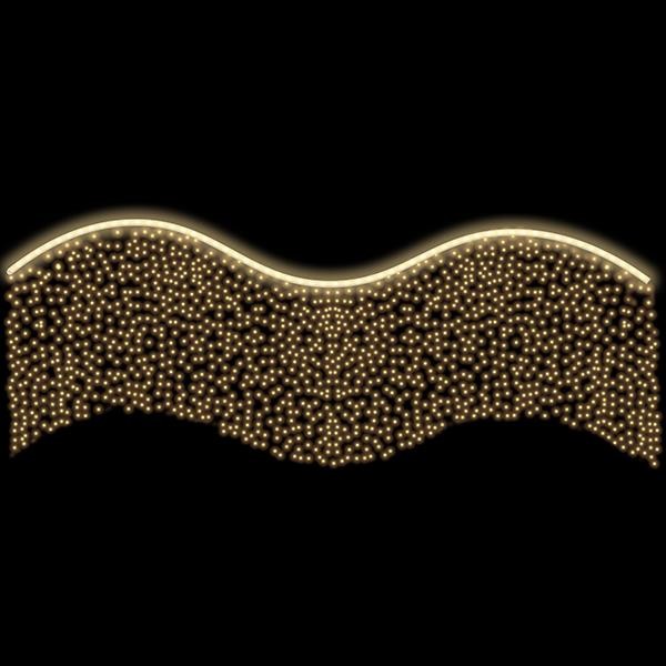 ΕΠΑΓΓΕΛΜΑΤΙΚΟ ΣΧΕΔΙΟ, ΓΙΡΛΑΝΤΑ, ΚΟΥΡΤΙΝΑ, 230V, ΘΕΡΜΗ ΛΕΥΚΗ LED ΦΩΤΟΣΩΛΗΝΑ, ΘΕΡΜΟ ΛΕΥΚΟ LED, 150x600, IP65