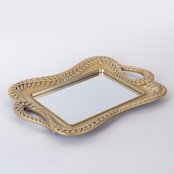 ΔΙΣΚΟΣ ΜΕ ΚΑΘΡΕΦΤΗ ΠΛΑΣΤΙΚΟΣ ΧΡΥΣΟΣ 37x26x3cm