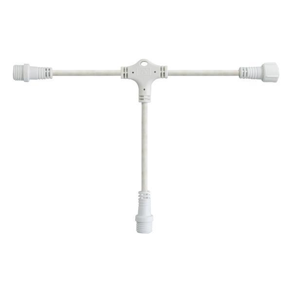 DIY, ΛΕΥΚΟ ΚΑΟΥΤΣΟΥΚ ΚΑΛΩΔΙΟ ΤΥΠΟΥ ΤΑΦ, 3 ΚΟΝΕΚΤΟΡΕΣ, 10cm, IP65