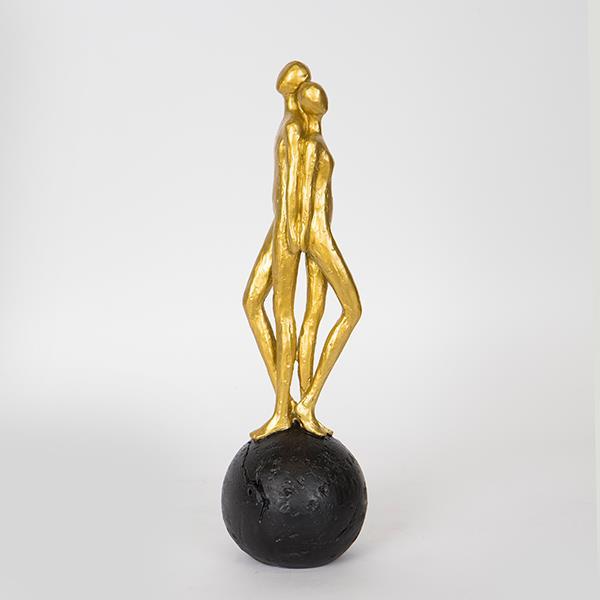 ΔΙΑΚΟΣΜΗΤΙΚΟ ΓΛΥΠΤΟ ΖΕΥΓΑΡΙ ΧΡΥΣΟ 9.5x9.5x31.5cm