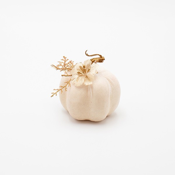 ΒΕΛΟΥΔΙΝΗ ΚΟΛΟΚΥΘΑ, ΥΠΟΛΕΥΚΗ, ΜΕ ΛΟΥΛΟΥΔΑΚΙΑ, 8x8cm