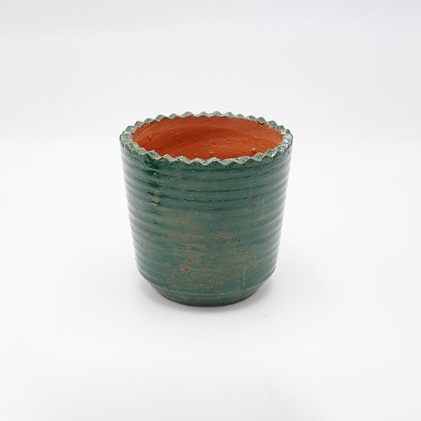 ΚΑΣΠΩ  ΚΕΡΑΜΙΚΟ ΠΡΑΣΙΝΟ ΜΠΕΖ 11x11x10.5cm