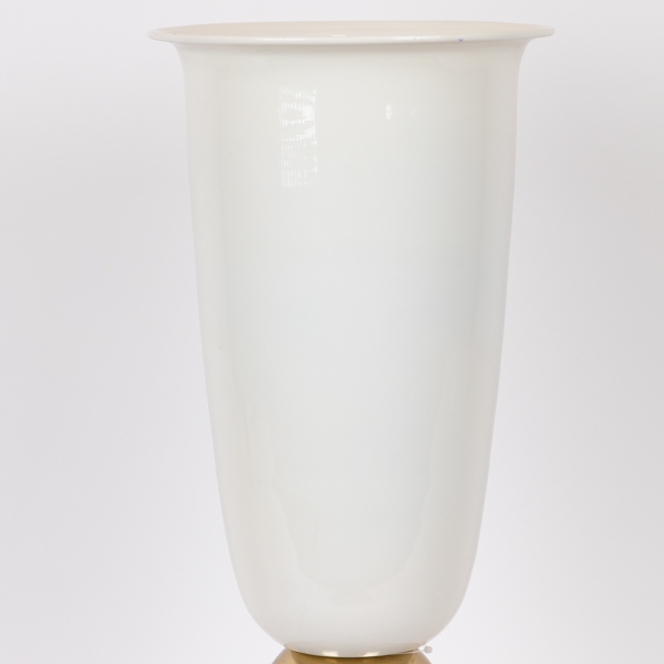 ΒΑΖΟ ΜΕΤΑΛΛΙΚΟ ΛΕΥΚΟ - ΧΡΥΣΟ 21.5x15x56.5cm
