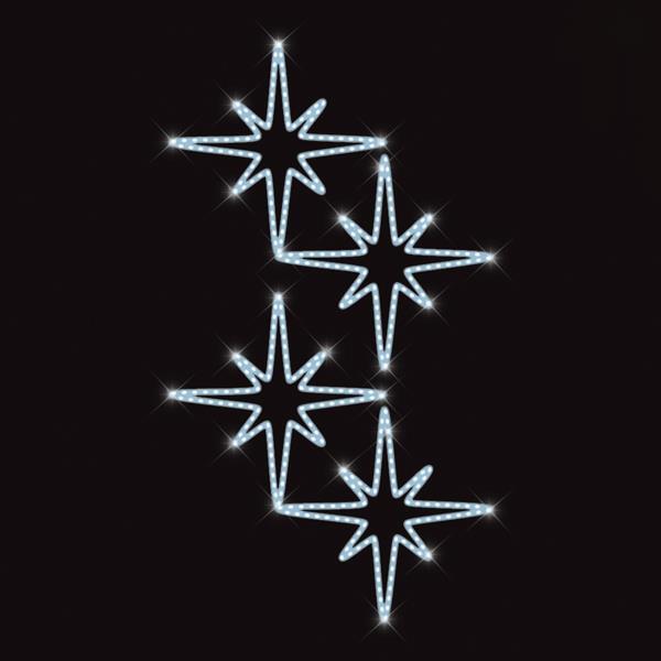 ΕΠΑΓΓΕΛΜΑΤΙΚΟ ΣΧΕΔΙΟ, ΕΠΙΣΤΗΛΙΟ, ΑΣΤΕΡΙΑ ΒΗΘΛΕΕΜ, ΛΕΥΚΗ LED ΦΩΤΟΣΩΛΗΝΑ, 160x90cm, IP65