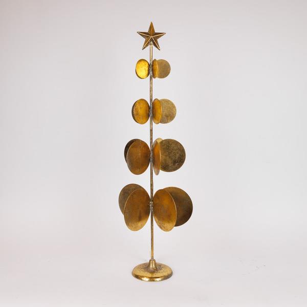 ΧΡΙΣΤΟΥΓΕΝΝΙΑΤΙΚΟ ΔΕΝΤΡΟ, ΜΕΤΑΛΛΙΚΟ, ΧΡΥΣΟ, 26x83cm