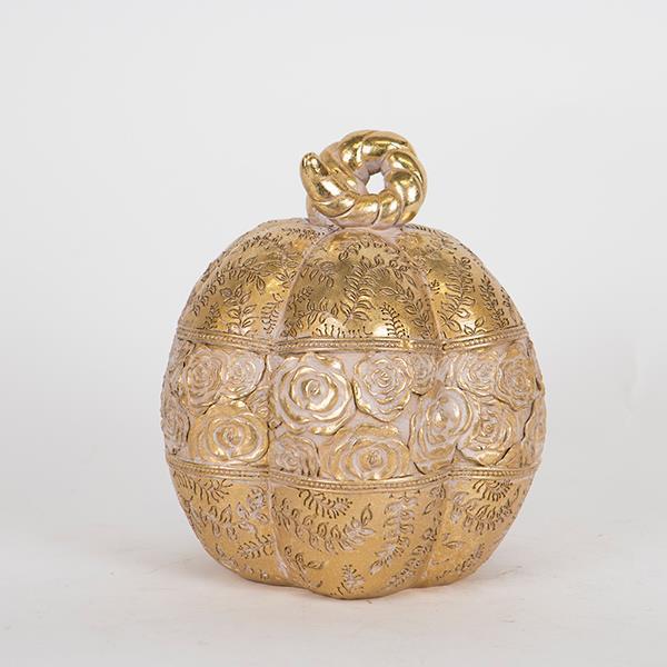 ΔΙΑΚΟΣΜΗΤΙΚΗ ΚΟΛΟΚΥΘΑ ΧΡΥΣΟ -ΓΚΡΙ 15.5x15x17cm