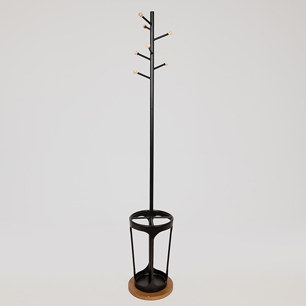 ΚΑΛΟΓΕΡΟΣ ΜΕΤΑΛΛΙΚΟ ΜΑΥΡΟ 30.5x30.5x197cm