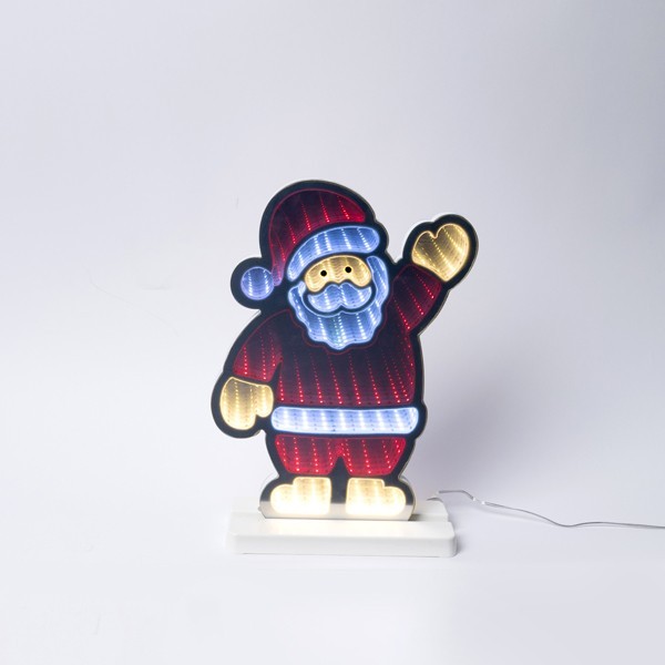 ΔΙΑΚΟΣΜΗΤΙΚΟ ΣΧΕΔΙΟ ΚΑΘΡΕΦΤΗΣ ΜΕ LED ΤΑΙΝΙΑ, 138 LED, ΑΓΙΟΣ ΒΑΣΙΛΗΣ 22x5.5x30cm, ΜΕΤΑΣΧΗΜΑΤΙΣΤΗ, ΧΡΩΜΑΤΙΣΤΟ LED, ΠΡΟΕΚΤΑΣΗ ΠΑΡΟΧΗΣ 3m, IP44