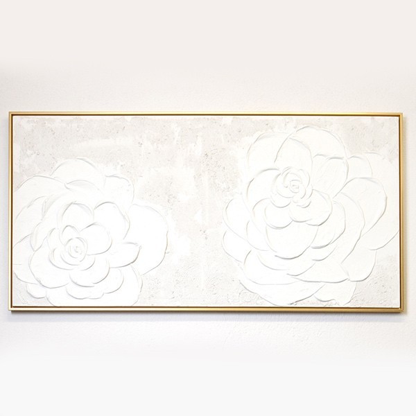 ΠΙΝΑΚΑΣ ΚΑΜΒΑΣ ΛΟΥΛΟΥΔΙΑ ΛΕΥΚΟΣ 120x3.5x60cm