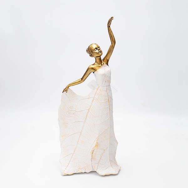 ΓΥΝΑΙΚΑ ΠΟΛΥΡΕΖΙΝ ΧΡΥΣΗ - ΛΕΥΚΗ 12x9.6x29cm