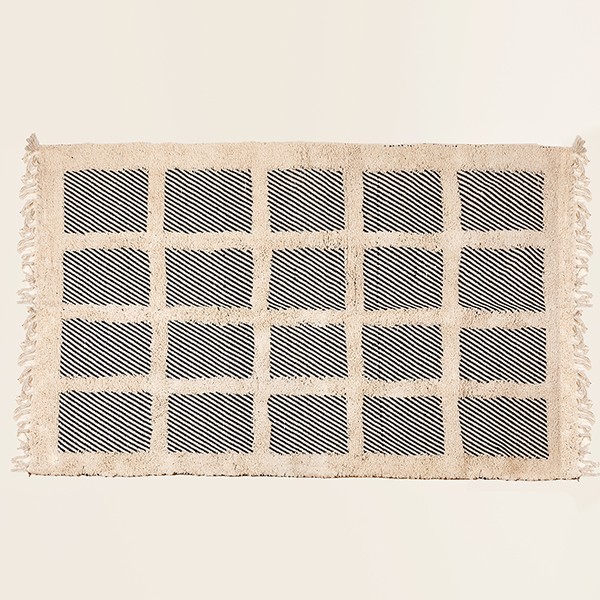 ΧΑΛΙ ΒΑΜΒΑΚΕΡΟ ΜΠΕΖ - ΓΚΡΙ 120x180cm