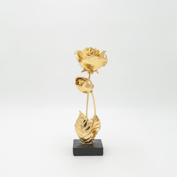 ΛΟΥΛΟΥΔΙΑ ΠΟΛΥΡΕΖΙΝ ΧΡΥΣΟ - ΜΑΥΡΟ 8.5x8.5x26cm