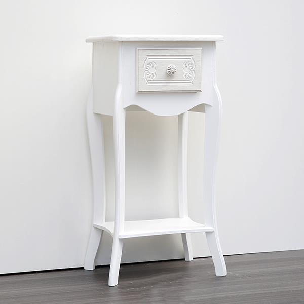 ΚΟΜΟΔΙΝΟ ΞΥΛΙΝΟ ΛΕΥΚΟ 34x28x71cm